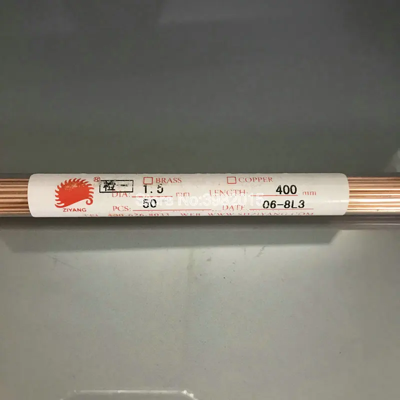 Ziyang Brand Copper Electrode Tube Single Hole 1.5*400mm for WEDM Drilling Machine
Ziyang Brand Copper Electrode Tube Single Hole 1.5*400mm for WEDM Drilling Machine