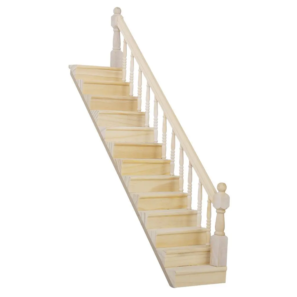 ABWE 1:12 Dolls House Wooden Staircase with Right Handrail Pre-Assembled 45-Degree Slope
ABWE 1:12 Dolls House Wooden Staircase with Right Handrail Pre-Assembled 45-Degree Slope