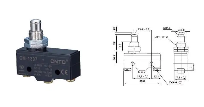 Top Quality Original CNTD CM-1307 Micro Switch/Limit Switch Ui 380V Ith 15A For Electric Forklift Machine Tool
Top Quality Original CNTD CM-1307 Micro Switch/Limit Switch Ui 380V Ith 15A For Electric Forklift Machine Tool