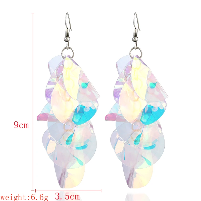 FishSheep Irregular Big Colorful Sequin Flower Drop Earrings For Women Statement Geometric Tassel Long Dangle Earring Jewelry
FishSheep Irregular Big Colorful Sequin Flower Drop Earrings For Women Statement Geometric Tassel Long Dangle Earring Jewelry