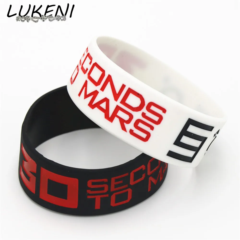 LUKENI 1PC 30 Seconds To Mars Brand New Silicone Wristband 1" Wide Black White Bracelets&Bangles for Rock Music Fans Gift SH133
LUKENI 1PC 30 Seconds To Mars Brand New Silicone Wristband 1" Wide Black White Bracelets&Bangles for Rock Music Fans Gift SH133