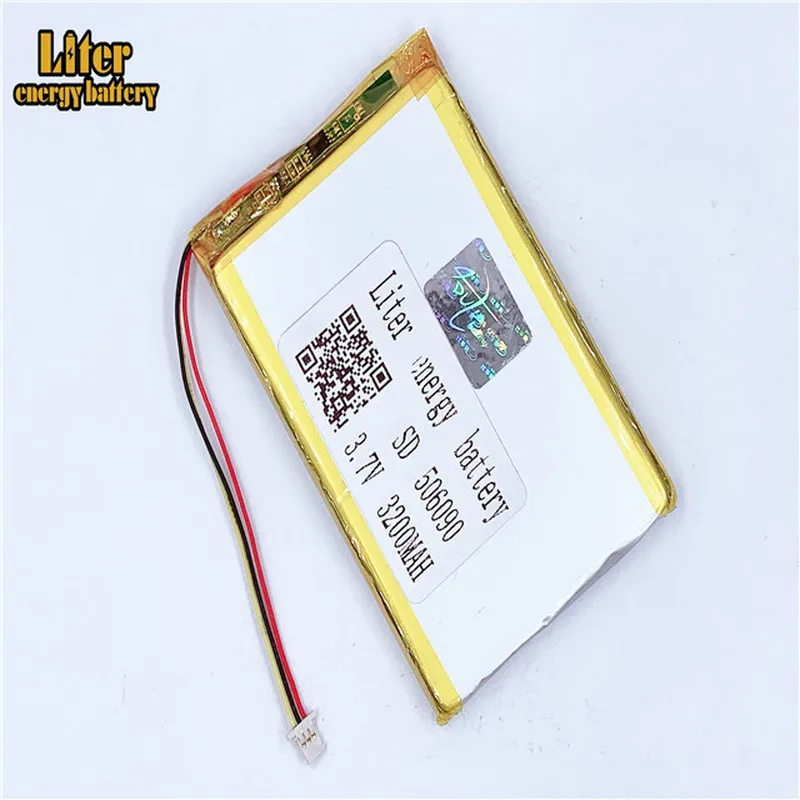 1 0 мм 3pin разъем 506090 3200ma 3 7 В высокое качество lipo батарея литий полимерная