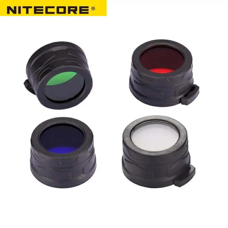 1 шт. цветной фильтр Nitecore (40 мм) NFR40 NFB40 NFG40 NFD40 подходит для фонарика EA4 P25 с головкой