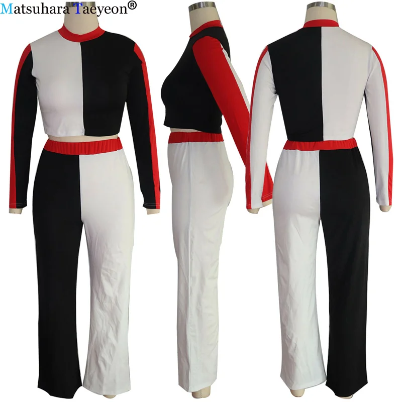 2 piece set women tracksuit Long Sleeve Tops+wide Leg Pants Trousers two piece pants set Nightclub Europe and America Sets Suits
2 piece set women tracksuit Long Sleeve Tops+wide Leg Pants Trousers two piece pants set Nightclub Europe and America Sets Suits