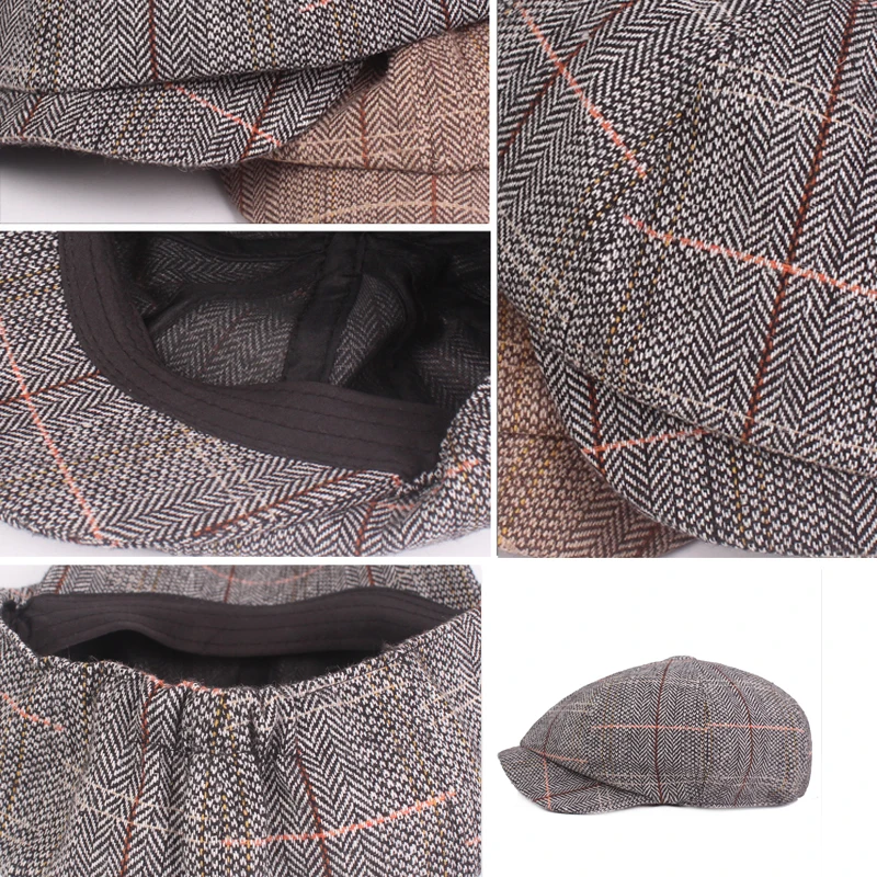 Fashion Plaid Berets For Men Women Casual British style Outdoor Caps Cotton Casquette Flat Hats Englad Style Winter Beret Hat
Fashion Plaid Berets For Men Women Casual British style Outdoor Caps Cotton Casquette Flat Hats Englad Style Winter Beret Hat