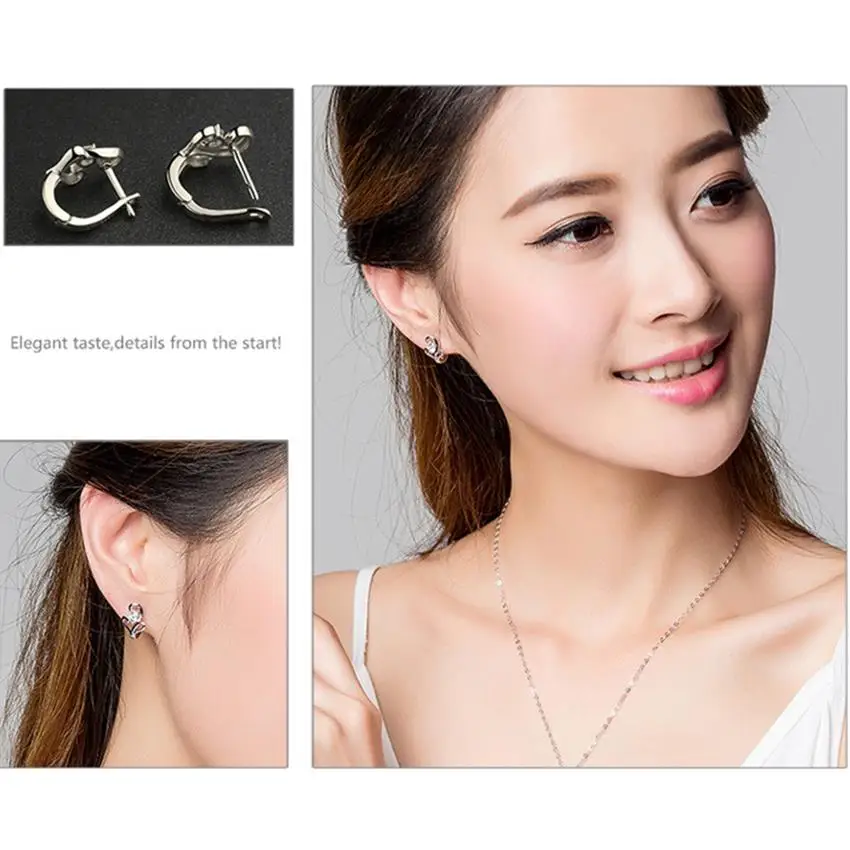 Silver Colour Hong Kong high-end brand earrings female models fashion cute vintage jewelry manufacturers wholesale | Украшения и