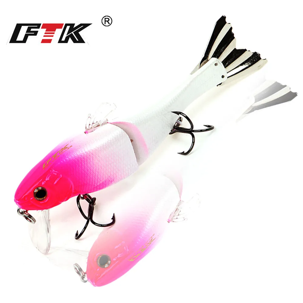 FTK Fishing Lure 13g 95mm Swimbait Pike Lure Hard Baits for Bass Trout Sinking Wobblers 2 Segments Multi Jointed Metal Tail
FTK Fishing Lure 13g 95mm Swimbait Pike Lure Hard Baits for Bass Trout Sinking Wobblers 2 Segments Multi Jointed Metal Tail