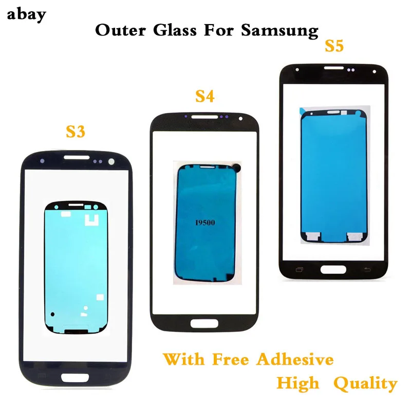 Для Samsung Galaxy S3 i9300 i9305 i9300i i9301 i9301i S4 i9500 i9505 i337 S5 Передняя панель объектива внешнее