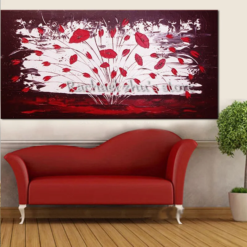 Super Large Hand Painted Modern Poppy Flower Oil Paintings On Canvas Poppy Flower Wall Pictures For Living Room Home Wall Decor
Super Large Hand Painted Modern Poppy Flower Oil Paintings On Canvas Poppy Flower Wall Pictures For Living Room Home Wall Decor
