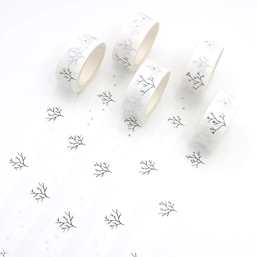 1 PCS Silver Foil Washi Tape Office Adhesive Scrapbooking Tool Kawaii Photo Album Decorative Christmas Craft Gift Paper Crafts
1 PCS Silver Foil Washi Tape Office Adhesive Scrapbooking Tool Kawaii Photo Album Decorative Christmas Craft Gift Paper Crafts