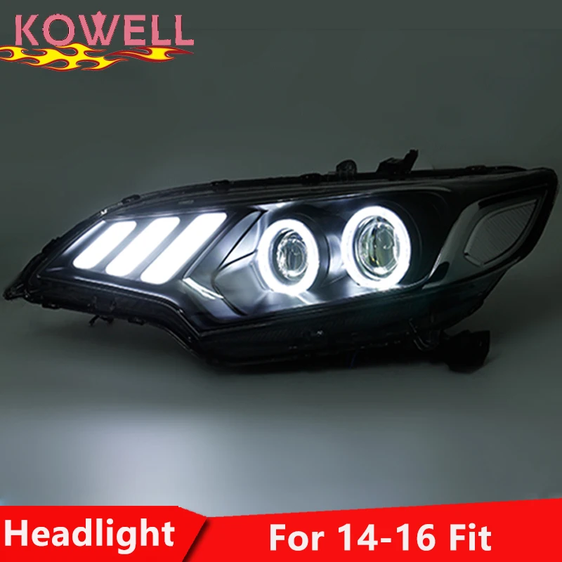 KOWELL Car Styling For Honda FIT LED Headlight 2014 2016 2017 JAZZ Head lamp GK5 with DRL Bi-Xenon beam light
KOWELL Car Styling For Honda FIT LED Headlight 2014 2016 2017 JAZZ Head lamp GK5 with DRL Bi-Xenon beam light