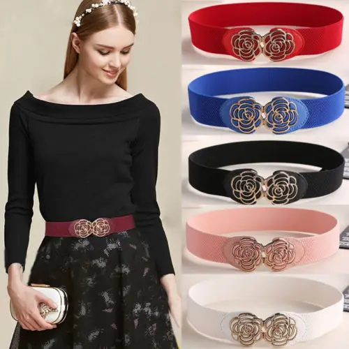 2019 Women's lady Metallic Retro Flower Elastic Stretchy Dress Narrow Waist Belts
2019 Women's lady Metallic Retro Flower Elastic Stretchy Dress Narrow Waist Belts