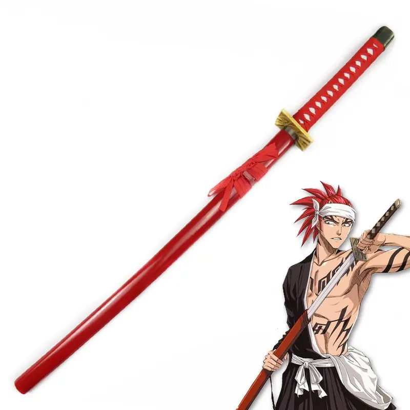Anime BLEACH Abarai Renji Wooden Sword Katana Zabimaru Red Scabbard Cosplay Props Decorative
Anime BLEACH Abarai Renji Wooden Sword Katana Zabimaru Red Scabbard Cosplay Props Decorative