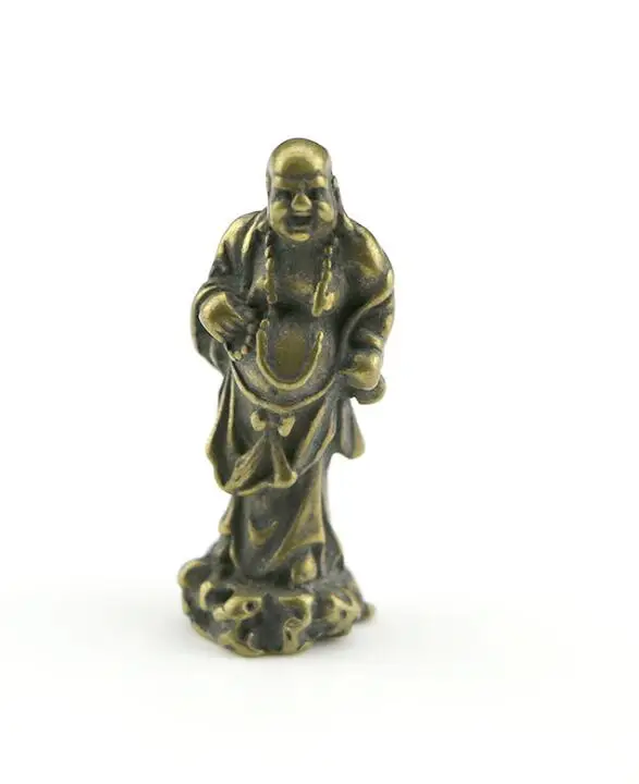 Collectable Chinese Pure Brass Carved Happy Buddha Maitreya Buddha Exquisite Small Statues
Collectable Chinese Pure Brass Carved Happy Buddha Maitreya Buddha Exquisite Small Statues