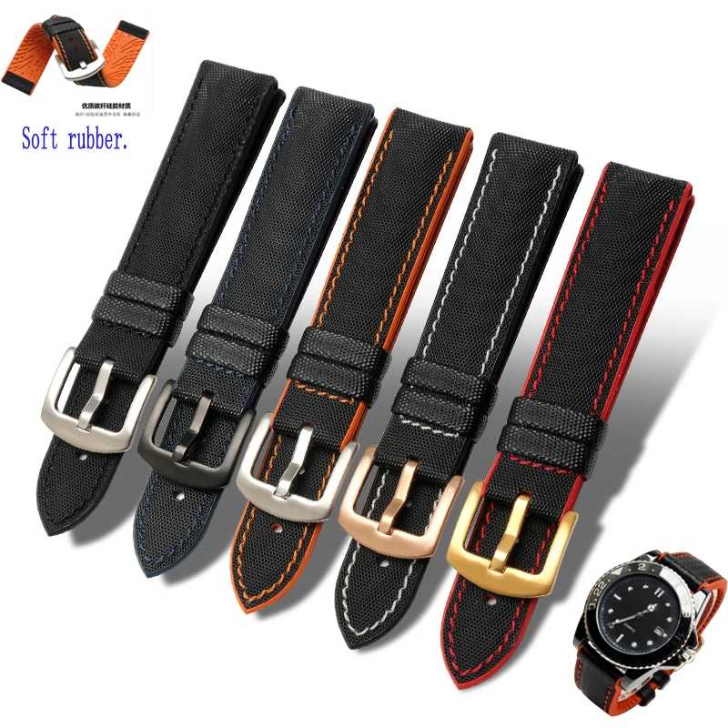 UYONG nylon watch strap 18mm 20mm 22mm 24mm canvas strap +Rubber sole leather strap with stainless steel buckle
UYONG nylon watch strap 18mm 20mm 22mm 24mm canvas strap +Rubber sole leather strap with stainless steel buckle