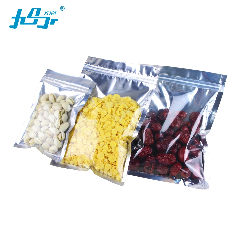 Factory wholesale 50Pcs Clear Aluminum Foil Bag Self Seal Zipper Ziplock Packing Food Retail Resealable Packaging Pouch | Дом и сад