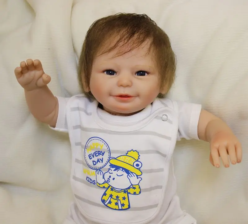 Модная детская Кукла reborn, 50 см, силиконовая кукла для новорожденных мальчиков, хлопковая кукла с соской, лучший подарок для детей, bonecas reborn
Модная детская Кукла reborn, 50 см, силиконовая кукла для новорожденных мальчиков, хлопковая кукла с соской, лучший подарок для детей, bonecas reborn