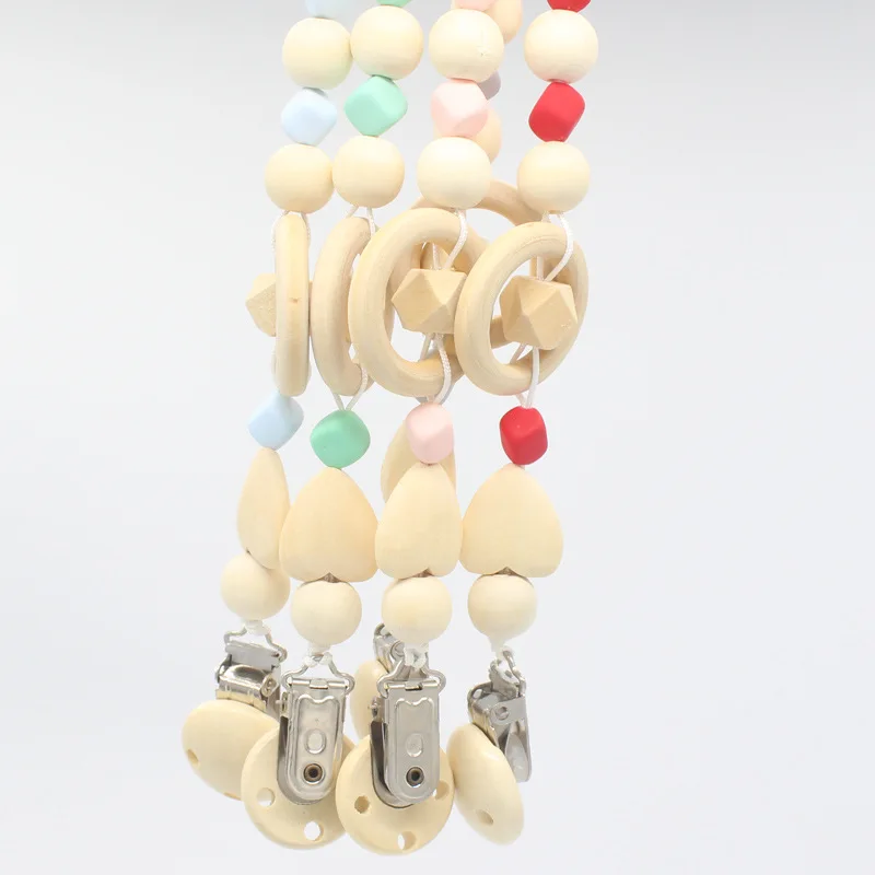 Hot sale Newborn wooden Baby Pacifier Clips Chewable Silicone Beads Silicone Cute Baby Teethers Necklaces Infant Toy Short Chian
Hot sale Newborn wooden Baby Pacifier Clips Chewable Silicone Beads Silicone Cute Baby Teethers Necklaces Infant Toy Short Chian