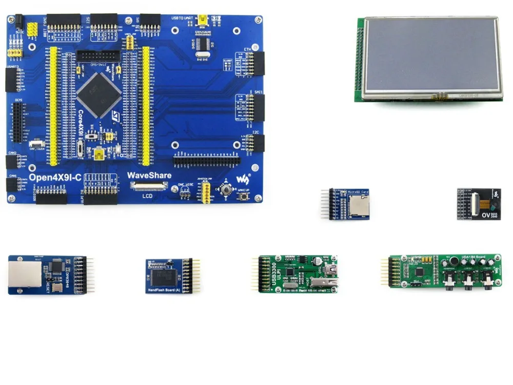 Waveshare STM32 макетная плата STM32F429IGT6 STM32F429 ARM Cortex M4 + 7 наборов модулей = Open429I C