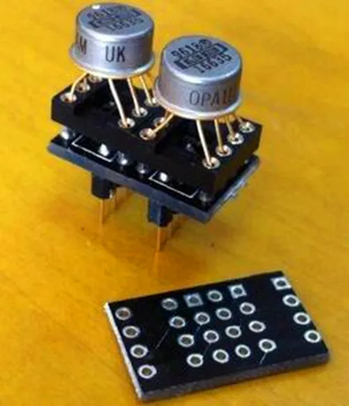 Бесплатная доставка! 2 шт. DIP op amp односторонний Двухсторонний PCB с иглой/без
