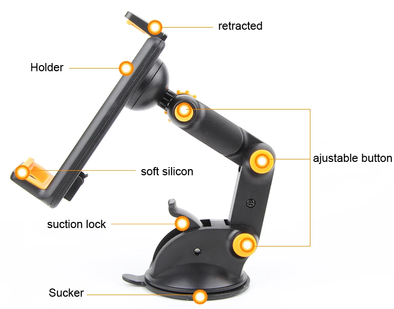 Dashboard Suction Tablet GPS Mobile Phone Car Holders Adjustable Foldable Mounts Stands For Asus Zenfone AR,Zenfone Pegasus 3s
Dashboard Suction Tablet GPS Mobile Phone Car Holders Adjustable Foldable Mounts Stands For Asus Zenfone AR,Zenfone Pegasus 3s