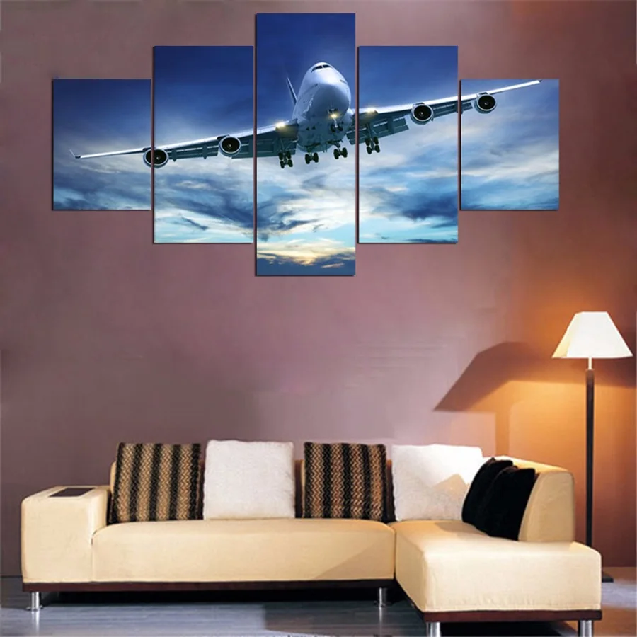 Cool Airplane Canvas Painting HD Printed Home Decor Wall Artworks For Living Room 5 Pieces Framed Pictures Decoration
Cool Airplane Canvas Painting HD Printed Home Decor Wall Artworks For Living Room 5 Pieces Framed Pictures Decoration