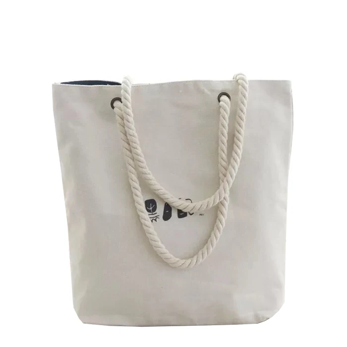 Cheap wholesale canvas rope handle beach bag tote shopping bag Cotton canvas bag
Cheap wholesale canvas rope handle beach bag tote shopping bag Cotton canvas bag