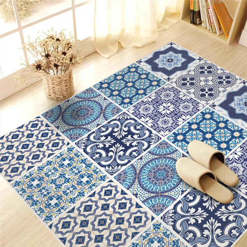 Blue & white porcelain style PVC floor sticker Bedroom Study Room waterproof non-slip wear-resistant floor stickers home decor
Blue & white porcelain style PVC floor sticker Bedroom Study Room waterproof non-slip wear-resistant floor stickers home decor
