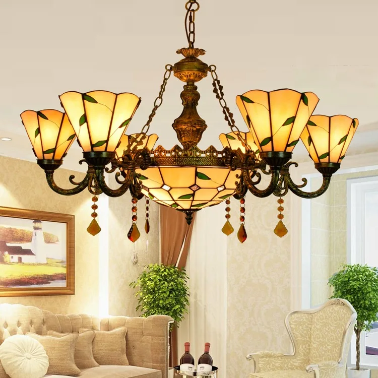 Tiffany Flesh Country Flowers Stained Glass Suspended Luminaire E27 110-240V Chain Pendant lights for Home Parlor Dining Room
Tiffany Flesh Country Flowers Stained Glass Suspended Luminaire E27 110-240V Chain Pendant lights for Home Parlor Dining Room
