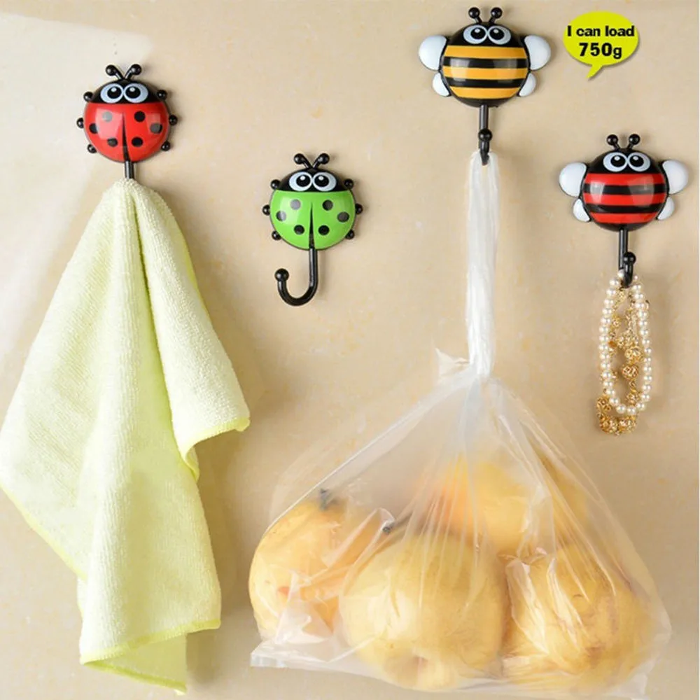 2pcs Hooks Creative Ladybug Bee Cartoon Bathroom Wall Hooks Sucker Nail Hook Wall Decor Hooks #30
2pcs Hooks Creative Ladybug Bee Cartoon Bathroom Wall Hooks Sucker Nail Hook Wall Decor Hooks #30