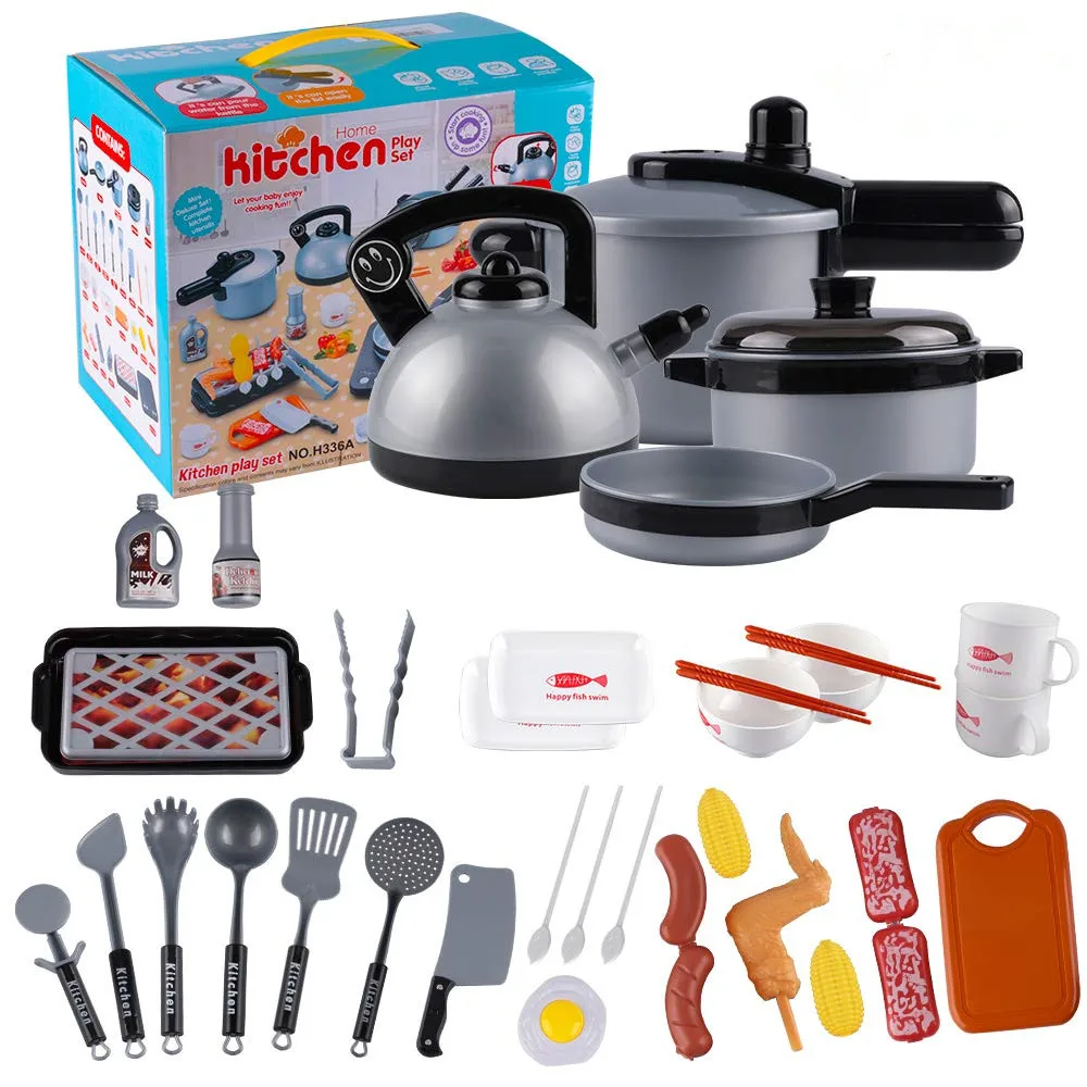 35 Piece Kids Kitchen Pretend Play Toys Kitchen Cooking Playset,Pots and Pans Cookware Cutting Vegetable Play Food Toy
35 Piece Kids Kitchen Pretend Play Toys Kitchen Cooking Playset,Pots and Pans Cookware Cutting Vegetable Play Food Toy
