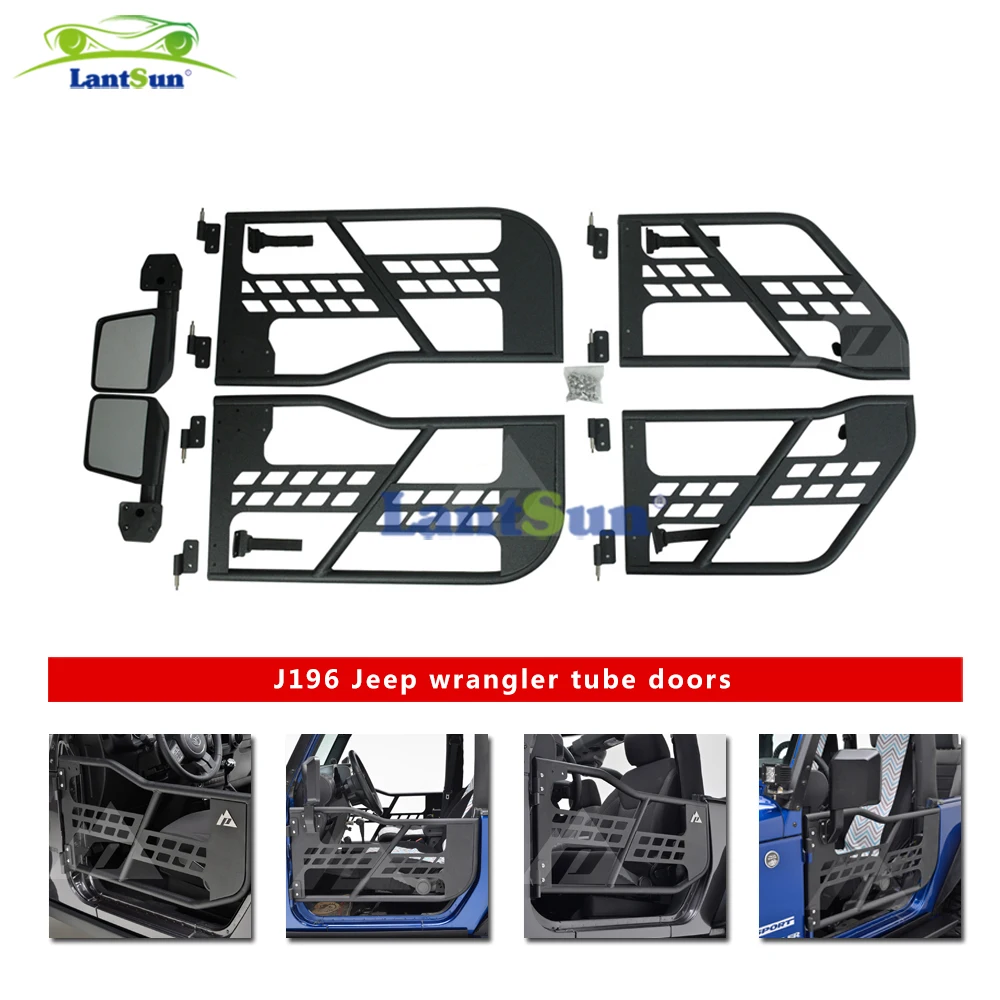 J196 one set black steel half tube doors with side mirror for jeep wrangler jk 07-15 4 doors auto products Lantsun
J196 one set black steel half tube doors with side mirror for jeep wrangler jk 07-15 4 doors auto products Lantsun