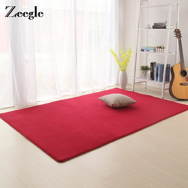 Zeegle Coral Fleece Solid Carpet For Living Room Home Large Size Rugs Anti-slip Child Room Rug Kids Bedroom Carpets Floor Mats
Zeegle Coral Fleece Solid Carpet For Living Room Home Large Size Rugs Anti-slip Child Room Rug Kids Bedroom Carpets Floor Mats