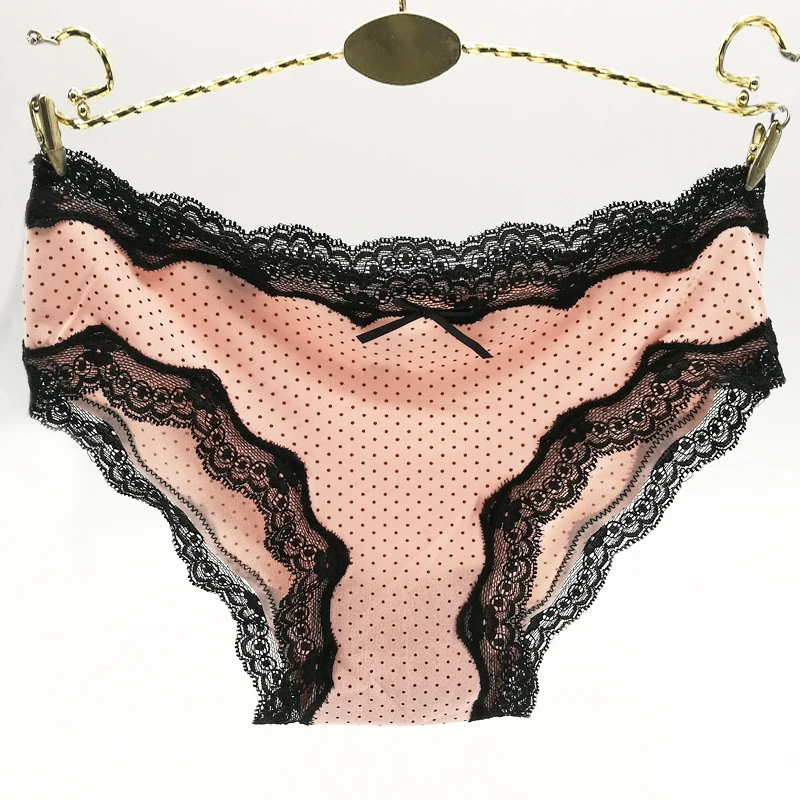 1 Pieces Dot Cure Lace Briefs Underwear Woman Striped Lingerie Low Waist Cotton White Pink New Good Quality Soft Female Panties
1 Pieces Dot Cure Lace Briefs Underwear Woman Striped Lingerie Low Waist Cotton White Pink New Good Quality Soft Female Panties