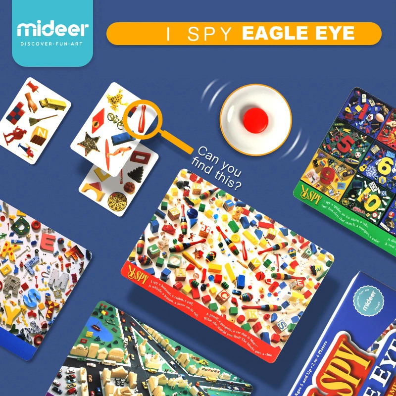 MiDeer Eagle Eye Find-it игра для всей семьи настольная игра Focus Reaction Training intelligence toys возраст от 5 до 4 игроков
MiDeer Eagle Eye Find-it игра для всей семьи настольная игра Focus Reaction Training intelligence toys возраст от 5 до 4 игроков