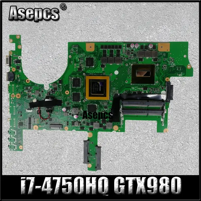 AsepcsROG G751JY материнская плата для ноутбука For Asus G751JT G751JL G751J g751протестированная