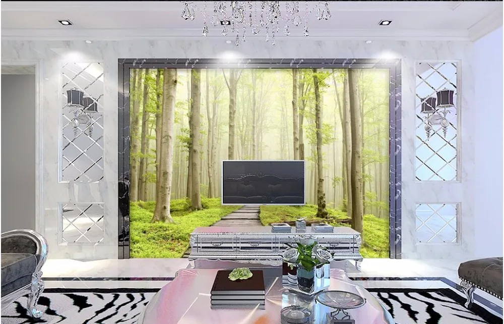 Custom mural 3d wallpaper Small forest road scenery home decor painting 3d wall murals wallpaper for living room walls 3 d
Custom mural 3d wallpaper Small forest road scenery home decor painting 3d wall murals wallpaper for living room walls 3 d
