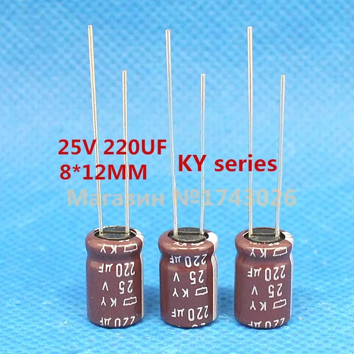 20PCS/LOT New Original aluminum electrolytic capacitor 25V 220UF 8*12MM 220UF 25V KY IC
20PCS/LOT New Original aluminum electrolytic capacitor 25V 220UF 8*12MM 220UF 25V KY IC