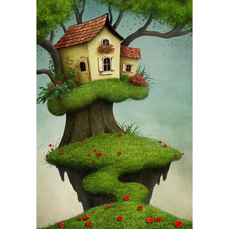 Fairy Tale Photography Backdrops Grassland Tree House Vinyl Cloth 3D Custom Backgrounds for Photo Studio Children New Born Baby
Fairy Tale Photography Backdrops Grassland Tree House Vinyl Cloth 3D Custom Backgrounds for Photo Studio Children New Born Baby