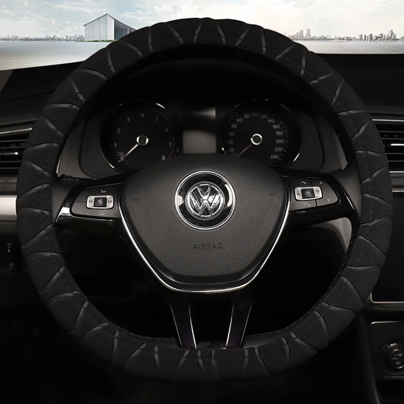 D Shape Leather Car Steering Wheel Cover Four Seasons Steering Wheel Hubs for VW GOLF 7 8 2015 POLO JATTA Interior Accessories
D Shape Leather Car Steering Wheel Cover Four Seasons Steering Wheel Hubs for VW GOLF 7 8 2015 POLO JATTA Interior Accessories