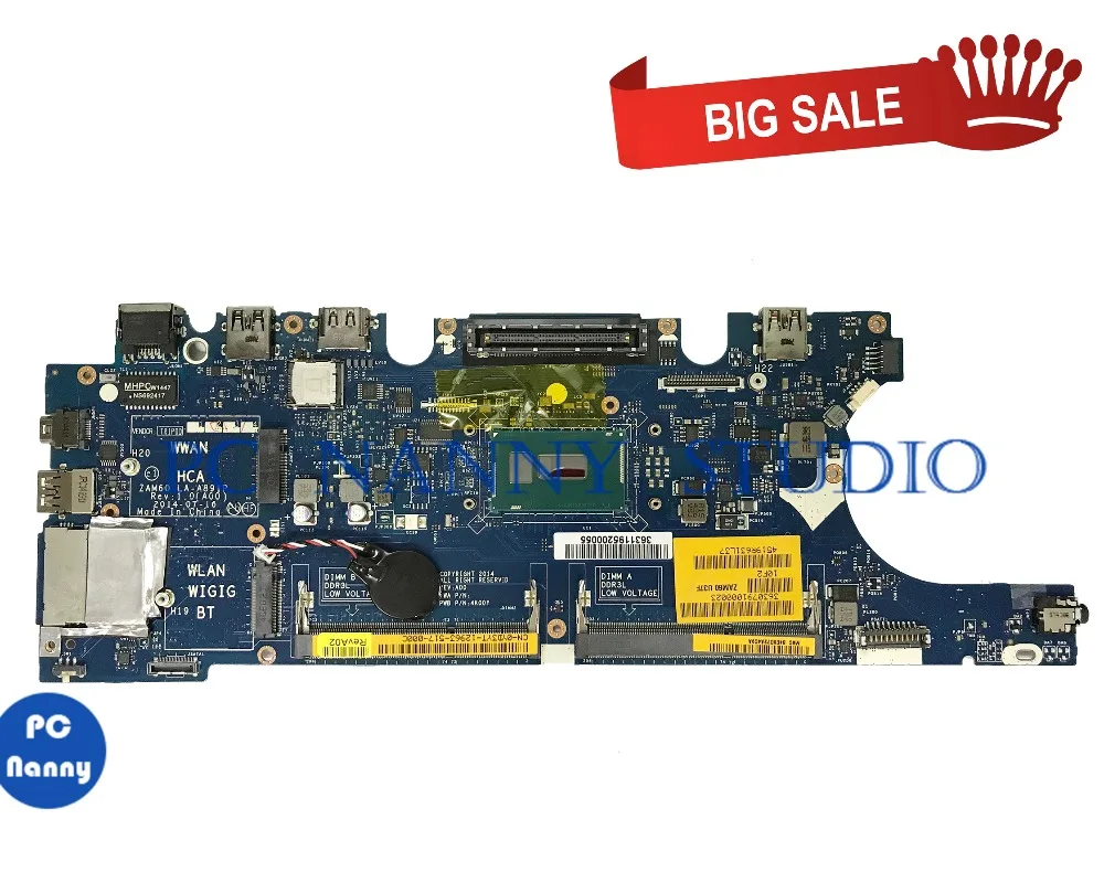 PCNANNY 0YD3YT YD3YT for Dell E5250 Laptop motherboard ZAM60 LA-A893P 3755U notebook mainboard tested
PCNANNY 0YD3YT YD3YT for Dell E5250 Laptop motherboard ZAM60 LA-A893P 3755U notebook mainboard tested
