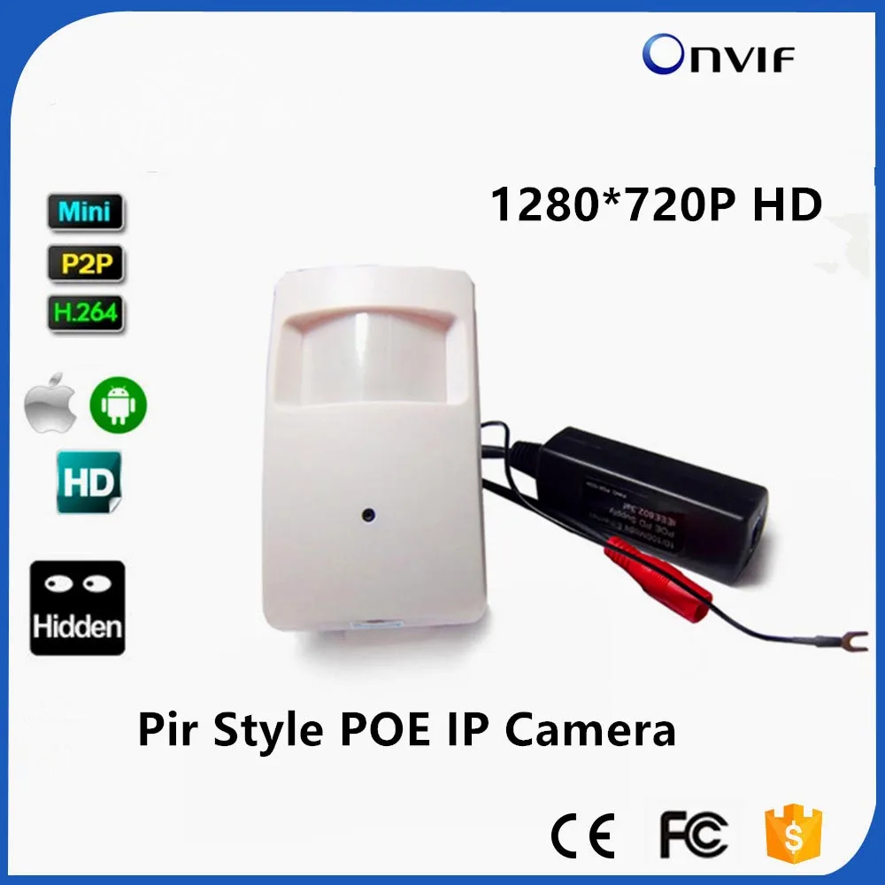 

POE 720P 1.0MP P2P Plug And Play Micro Pir Mini POE IP Camera PIR Style Motion Detector POE Camera For CCTV System