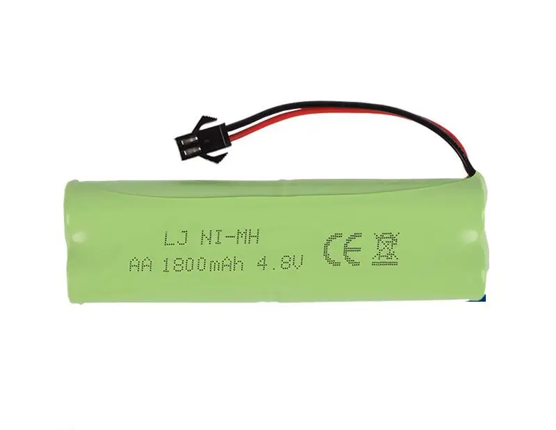 

4.8v 1800mah H-style High capacity AA NI-MH rechargeble Battery for electric toys RC toys size 100*28*14mm