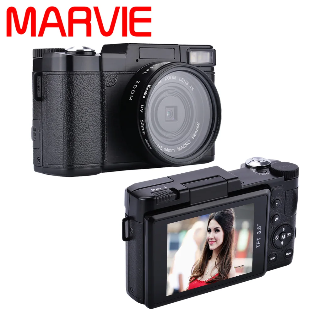 Marvie G02 24MP HD половина DSLR Профессиональная цифровая фототехника с 4x телефото рыбий