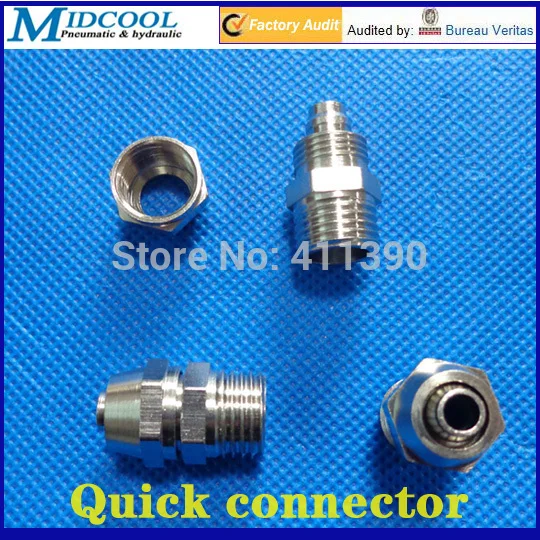 Straight Quick Connector male 1/2" BSPP pneumatic fitting for out diameter 10mm PU hose Nylon tubing PVC hard pipe
Straight Quick Connector male 1/2" BSPP pneumatic fitting for out diameter 10mm PU hose Nylon tubing PVC hard pipe