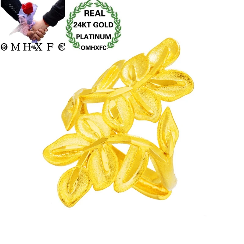 OMHXFC Wholesale European Fashion Hot Jewelry Woman Female Party Birthday Wedding Mother Gift Leaves Open 24KT Gold Ring RI179
OMHXFC Wholesale European Fashion Hot Jewelry Woman Female Party Birthday Wedding Mother Gift Leaves Open 24KT Gold Ring RI179