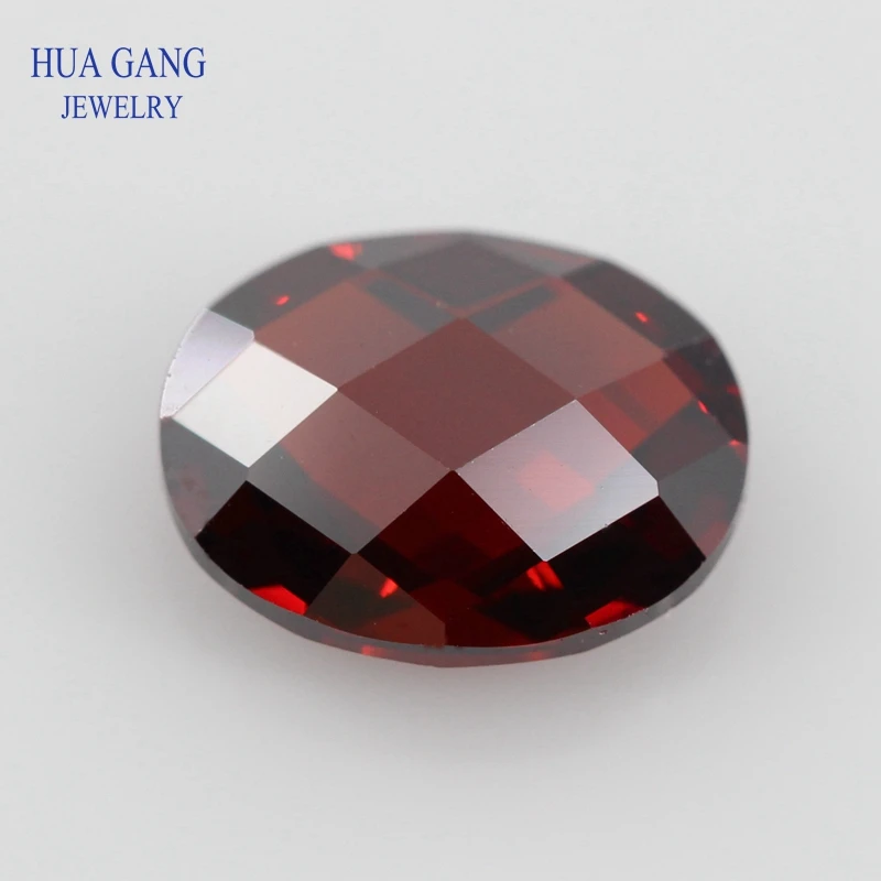 Garnet CZ Stone Oval Shape Double Checkerboard Synthetic Gems Cubic Zirconia For Jewelry Size 3x5~13x18mm Free Shipping
Garnet CZ Stone Oval Shape Double Checkerboard Synthetic Gems Cubic Zirconia For Jewelry Size 3x5~13x18mm Free Shipping