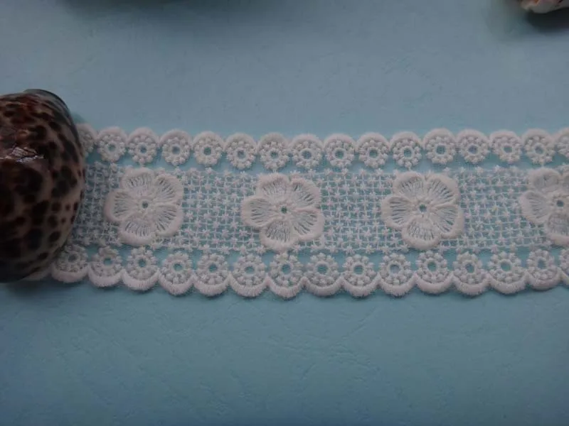 5 yards/lot width 6cm 2.36" white cotton mesh embroidery lace trim ribbon 1023028L4K66
5 yards/lot width 6cm 2.36" white cotton mesh embroidery lace trim ribbon 1023028L4K66
