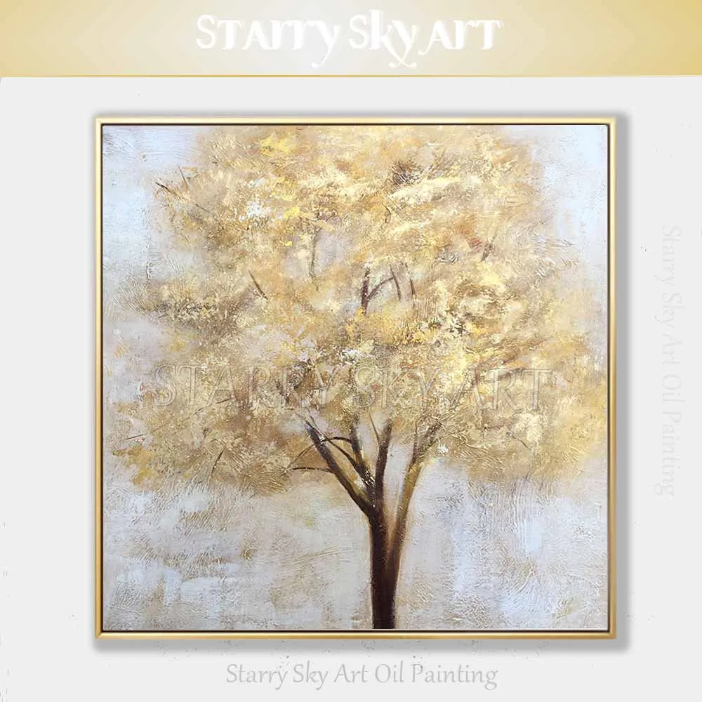 Excellent Artist Hand-painted High Quality Modern Fine Art Golden Foil and Paints Acrylic Painting Gold Tree Acrylic Painting
Excellent Artist Hand-painted High Quality Modern Fine Art Golden Foil and Paints Acrylic Painting Gold Tree Acrylic Painting