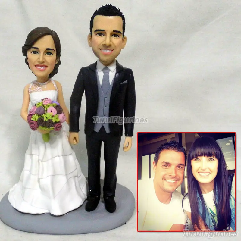 Couple Bobblehead Mr and Mrs cake topper Wedding cake topper rustic Personalized mini love statue custom bobblehead figures doll
Couple Bobblehead Mr and Mrs cake topper Wedding cake topper rustic Personalized mini love statue custom bobblehead figures doll
